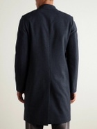 Paul Smith - Slim-Fit Double-Breasted Woven Overcoat - Blue