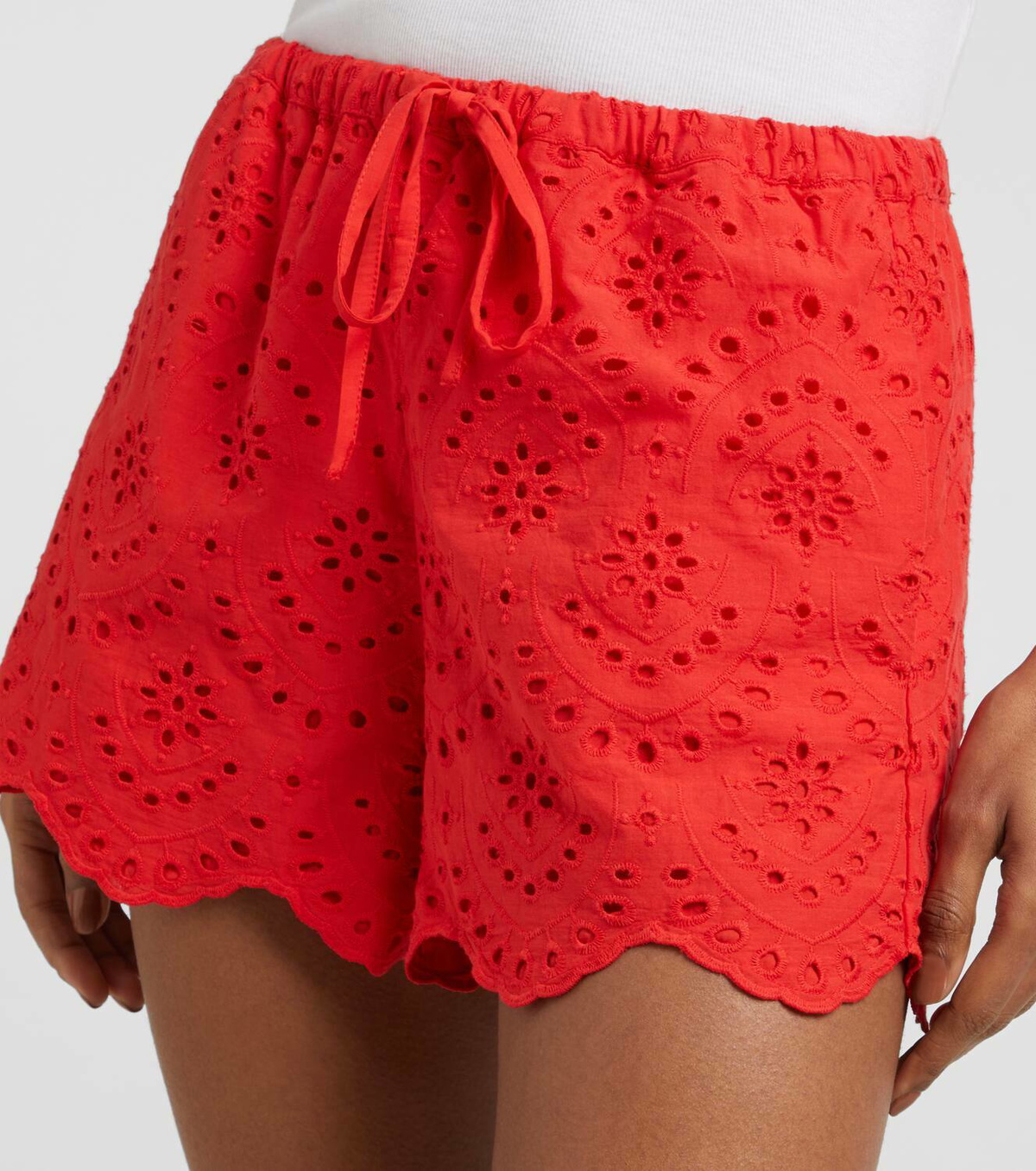 Poupette St Barth Broderie anglaise cotton shorts