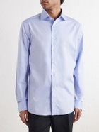 Canali - Impeccabile Cutaway-Collar Cotton-Poplin Shirt - Blue