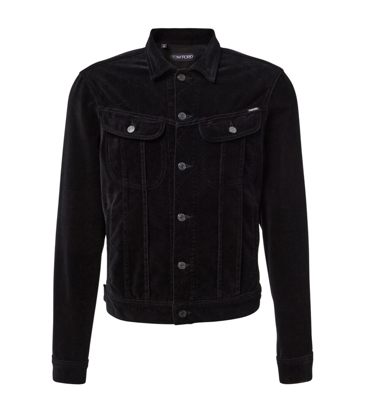 Tom Ford Printed leather-trimmed calf hair jacket TOM FORD