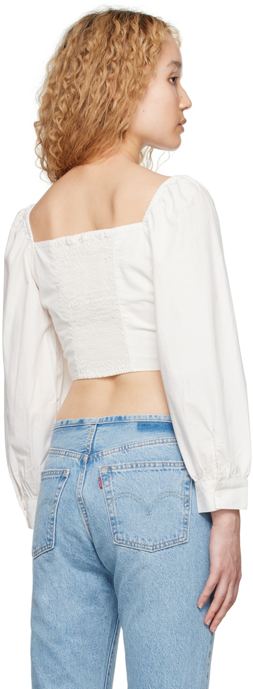 Levi's White Devin Blouse