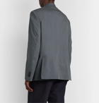 Valentino - Unstructured Cotton and Silk-Blend Blazer - Gray