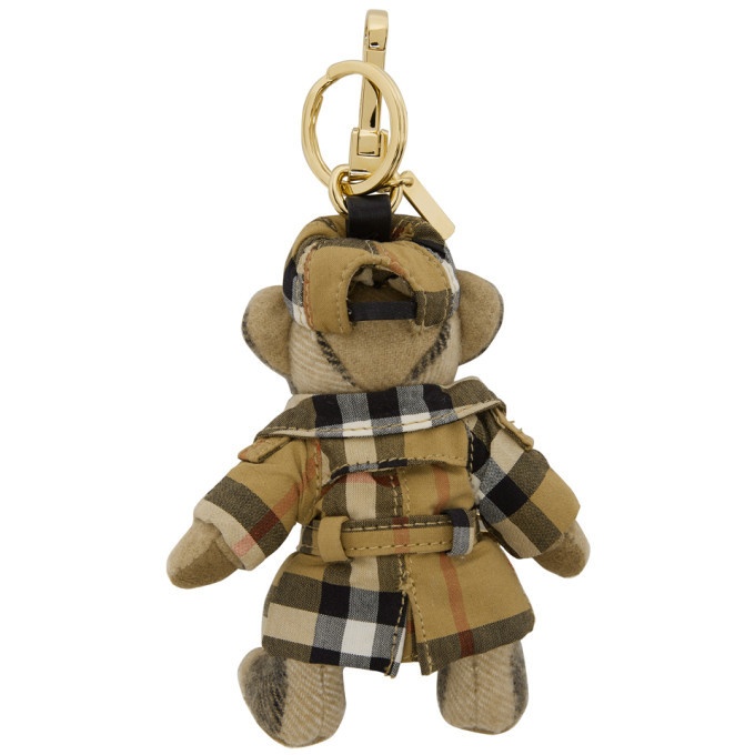 Buy Burberry Pre-loved BURBERRY Nova check teddy bear bag charm key ring  fabric beige multicolor 2023 Online