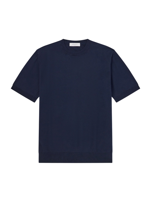Photo: Boglioli - Garment-Dyed Cotton T-Shirt - Blue