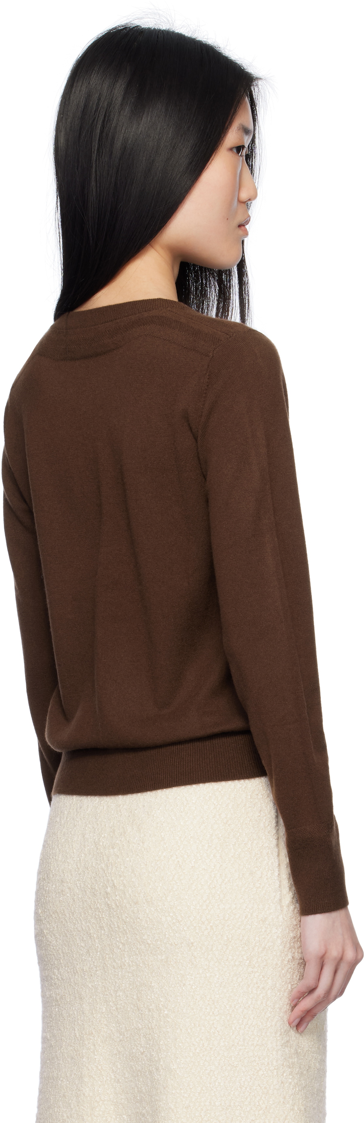 arch4 Brown Nappa Cardigan