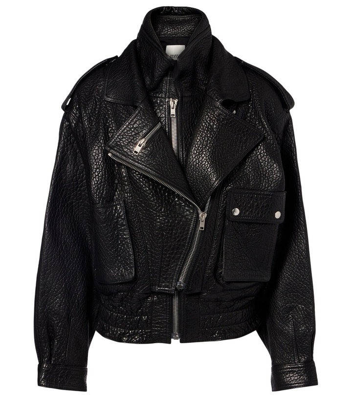Photo: Isabel Marant Aneli leather biker jacket