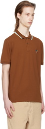 PS by Paul Smith Brown Broad Stripe Zebra Polo