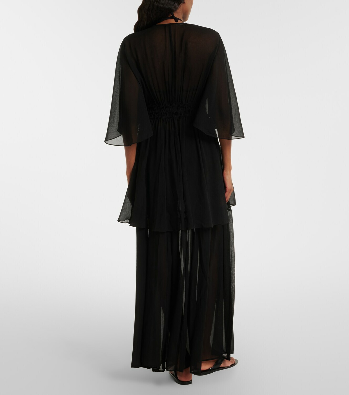 Eres Irresistible silk chiffon maxi skirt