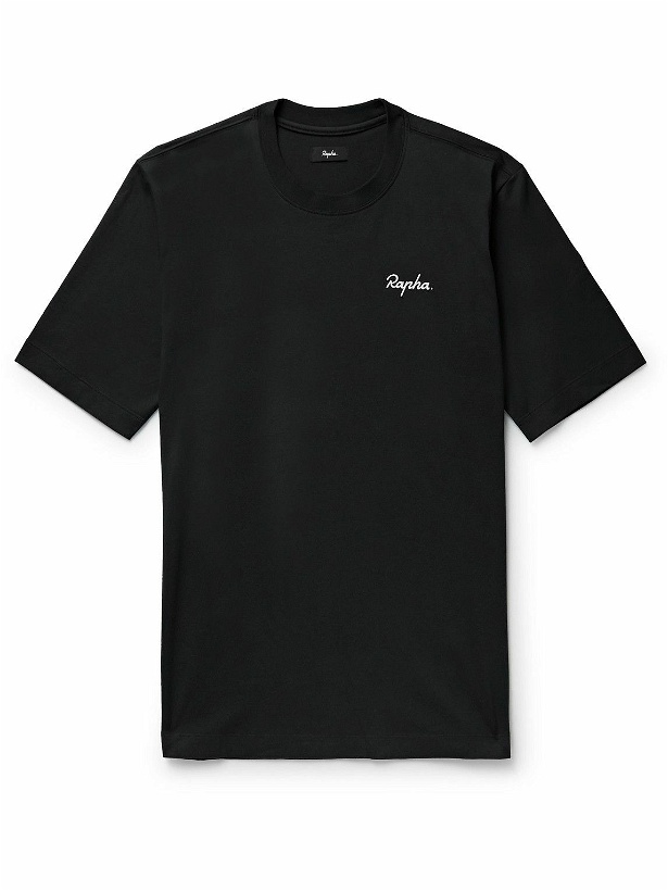 Photo: Rapha - Logo-Embroidered Cotton-Jersey T-Shirt - Black