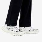 Balenciaga Men's Track Sock Sneakers in White/Black