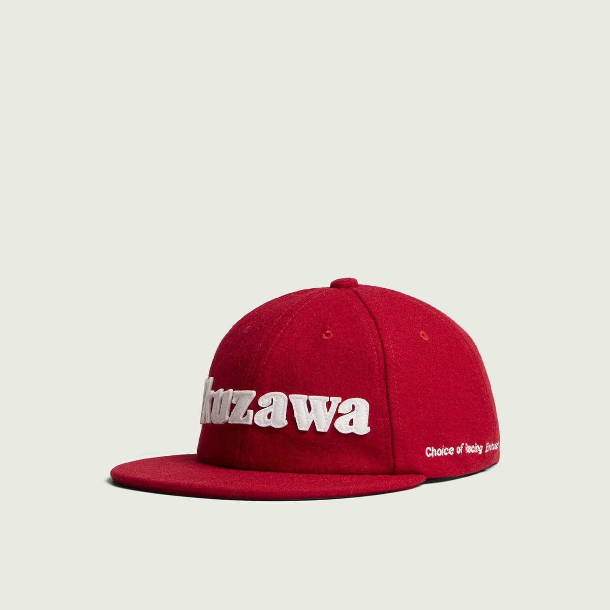 Team Ikuzawa Aikou-Gumi Ikuzawa Wool 6 Panel Cap in Red