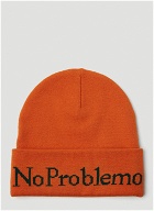 No Problemo Beanie Hat in Orange