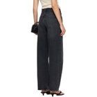 AGOLDE Black Low Slung Baggy Jeans