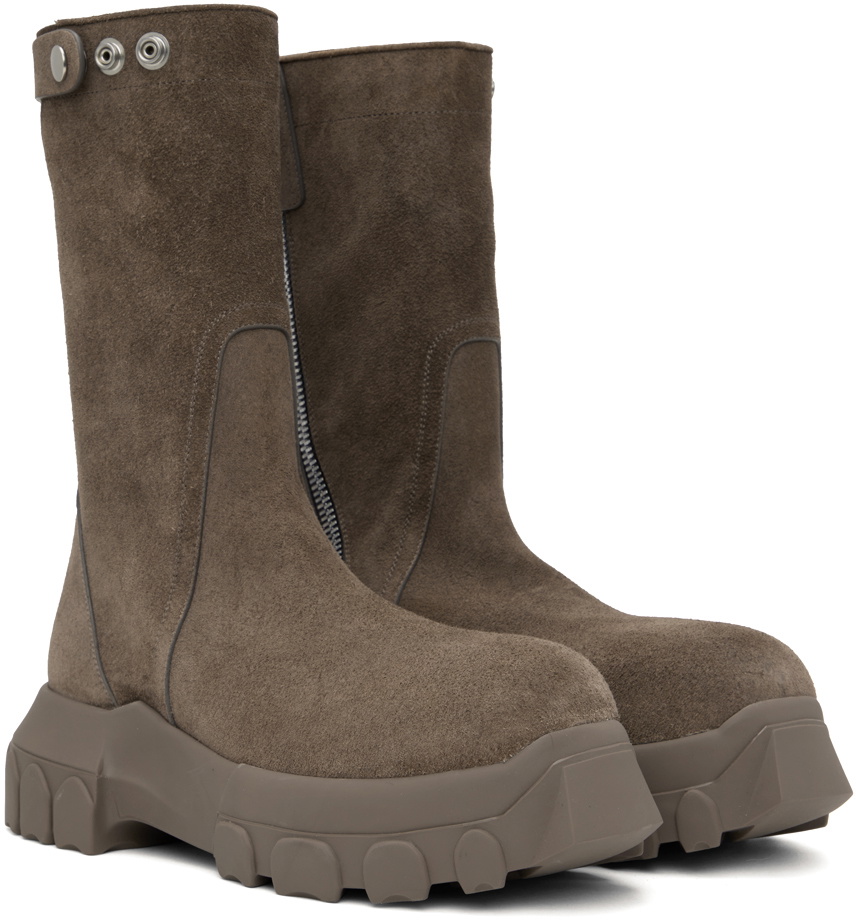 Rick Owens Gray Creeper Bozo Tractor Boots Rick Owens Rick Owens Gray Creeper Bozo Tractor Boots Rick Owens