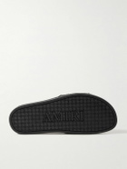 AMIRI - Logo-Appliquéd Embossed Rubber Slides - Black