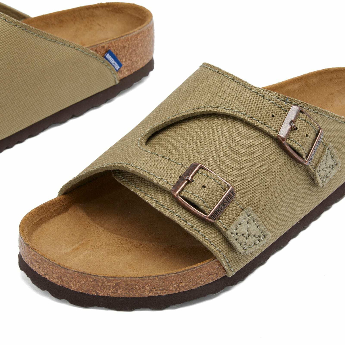 Birkenstock Men's x Jesse Leyva Zürich in Faded Khaki Suede/Canvas