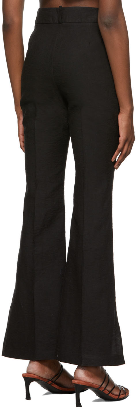 Yuzefi Black Flared Trousers
