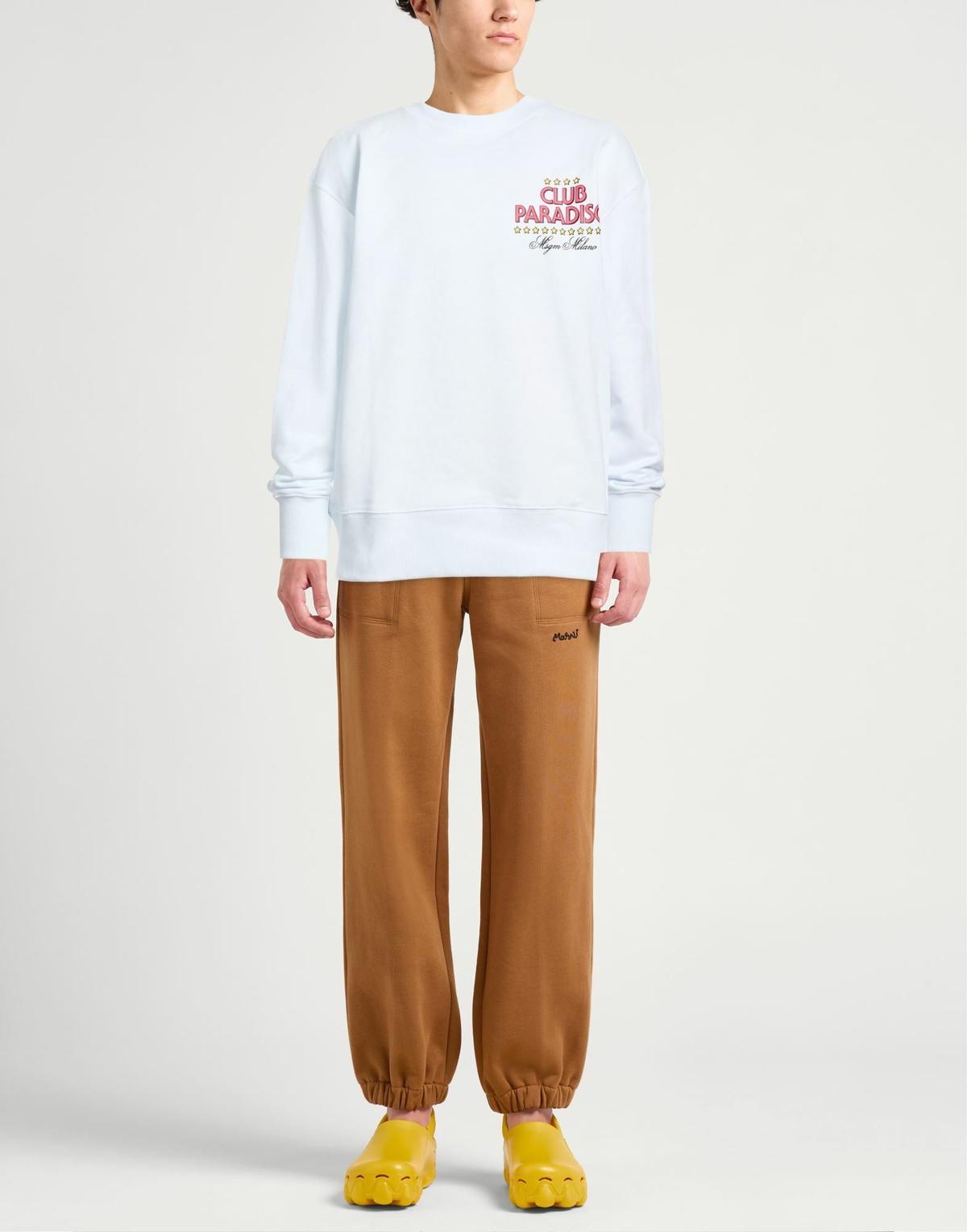 Msgm Mens Sweatshirt in White