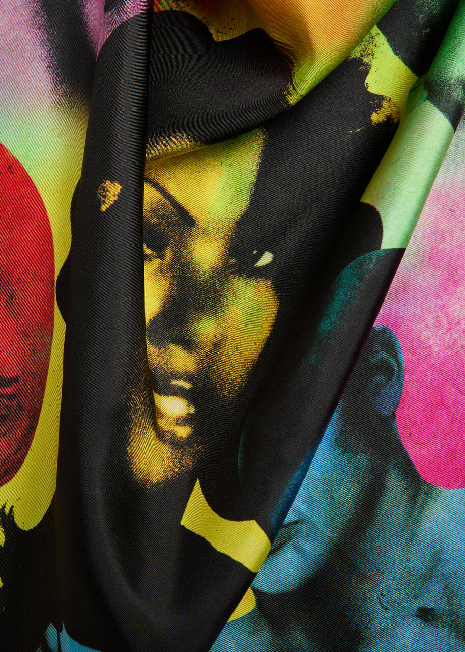 Versace Foulard Printed Silk Twill Scarf - Multicoloured 1 - One Size