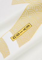 Evisu Kamon and The Great Wave Printed Cotton T-shirt Off White