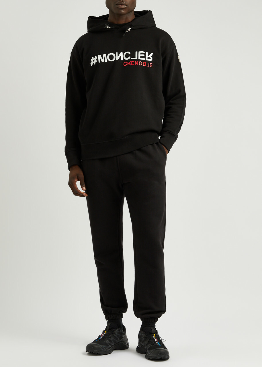 Moncler Grenoble Day-Namic Hooded Cotton Sweatshirt Black