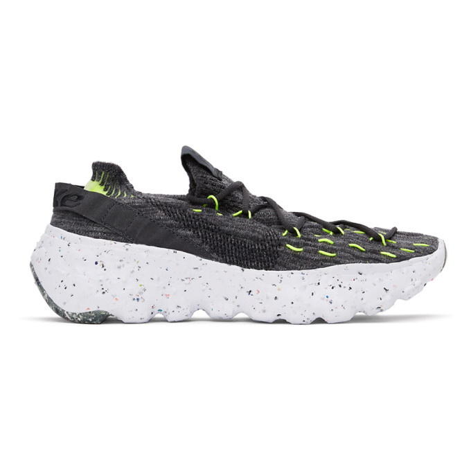 Photo: Nike Grey and Green Space Hippie 04 Sneakers