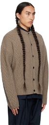 LE17SEPTEMBRE Brown Twisted Cardigan