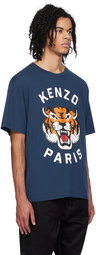 Kenzo Navy Kenzo Paris Lucky Tiger T-Shirt