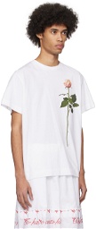 Simone Rocha White Rose T-Shirt