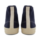 Novesta Star Dribble Contrast Stitch Sneakers in Navy/Beige/Ecru