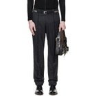 HODAKOVA Grey Horse Hair Suit Trousers