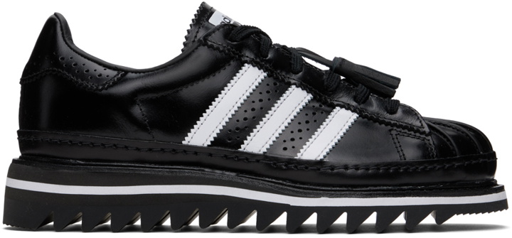 Photo: adidas Originals Black CLOT Edition Superstar Sneakers