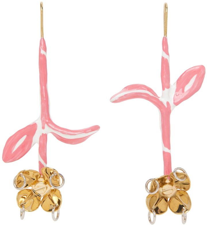 Photo: Marni Pink Flower Drop Earrings