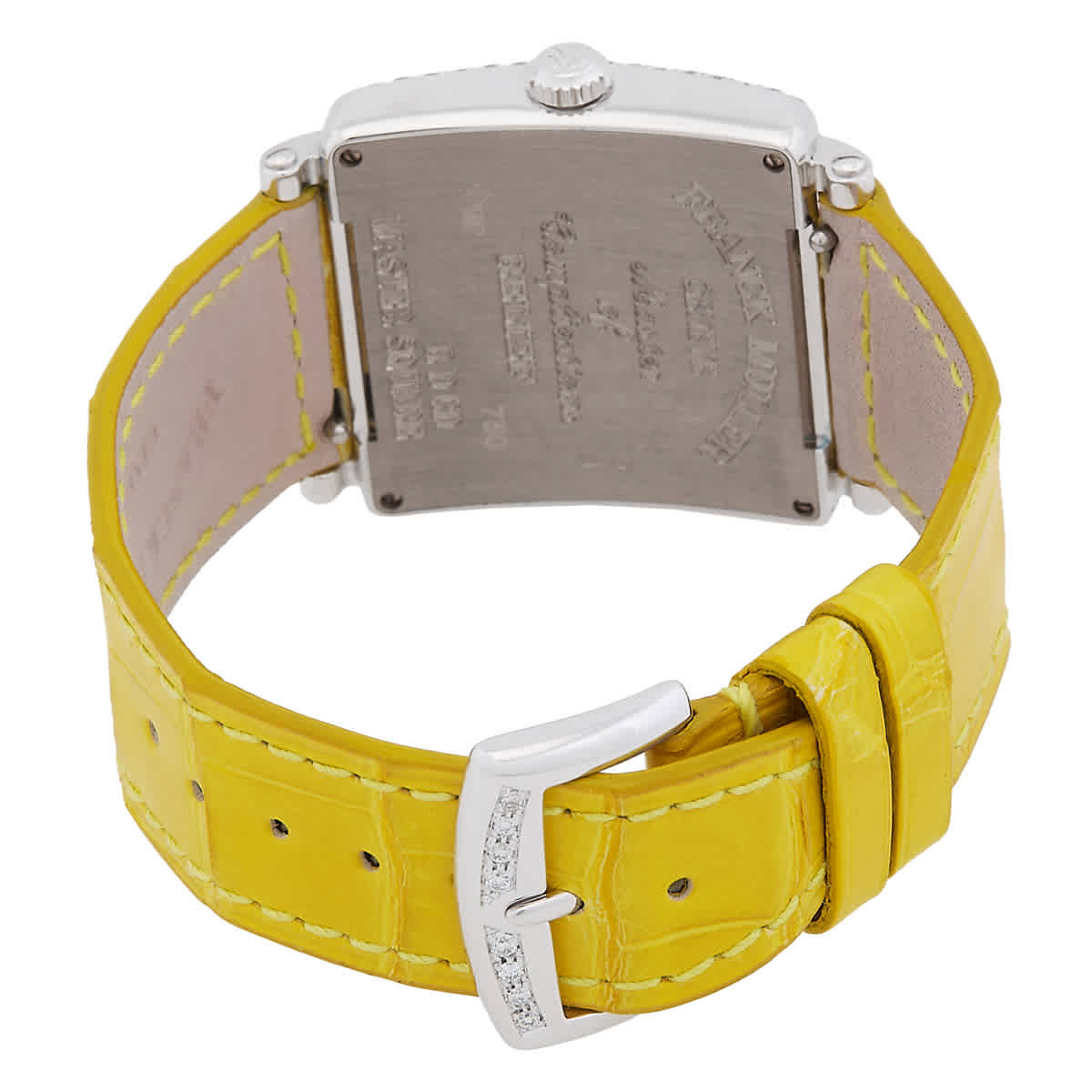 Franck Muller Master Square Relief Quartz Diamond Watch 6002 L QZ R D CD OG