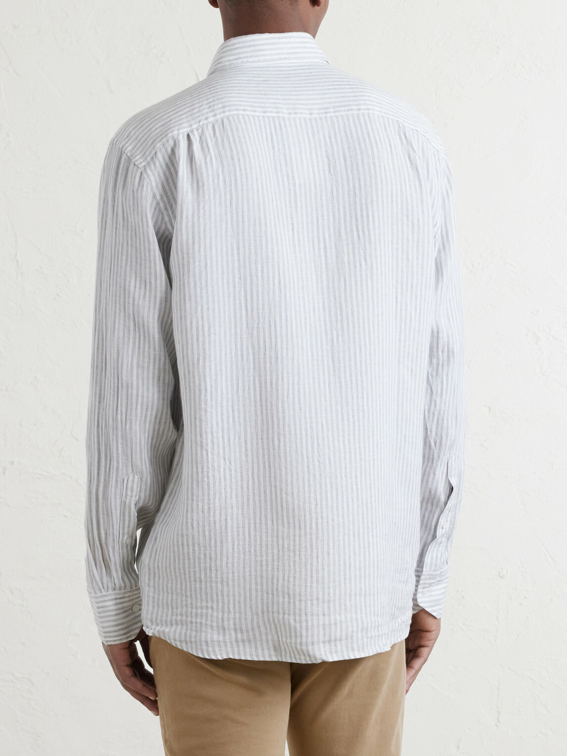 Peter Millar - Astino Lino Striped Cotton Shirt - White