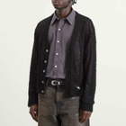 Our Legacy Men's Linen Academy Cardigan in Black