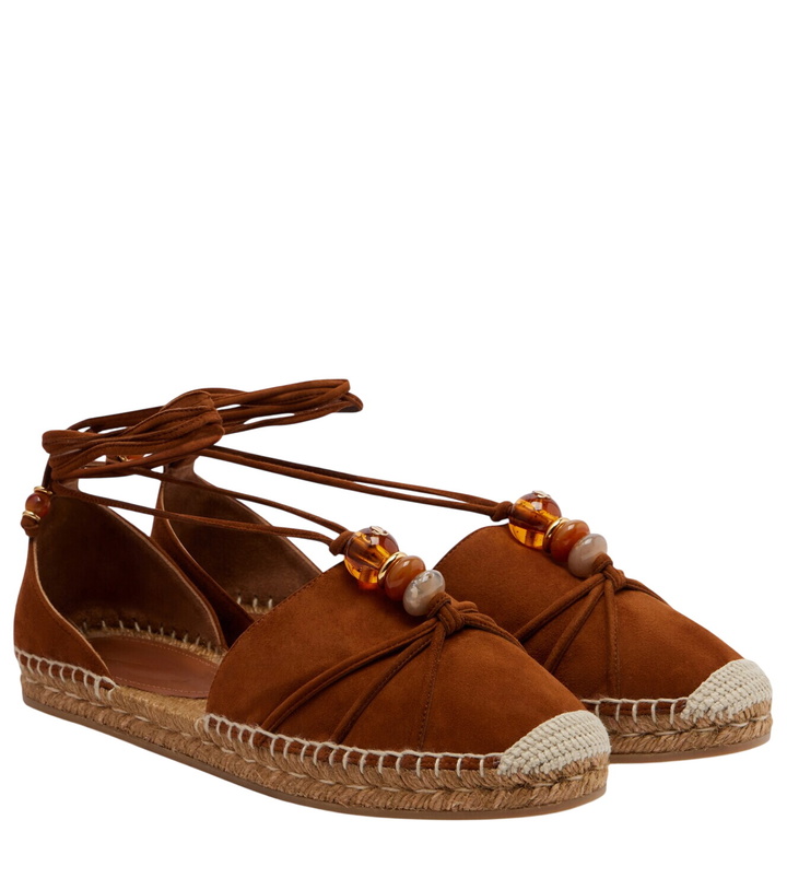 Photo: Jimmy Choo Lemi embellished suede espadrilles