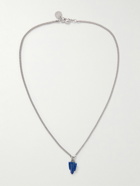 Marni - Silver-Tone and Enamel Pendant Necklace