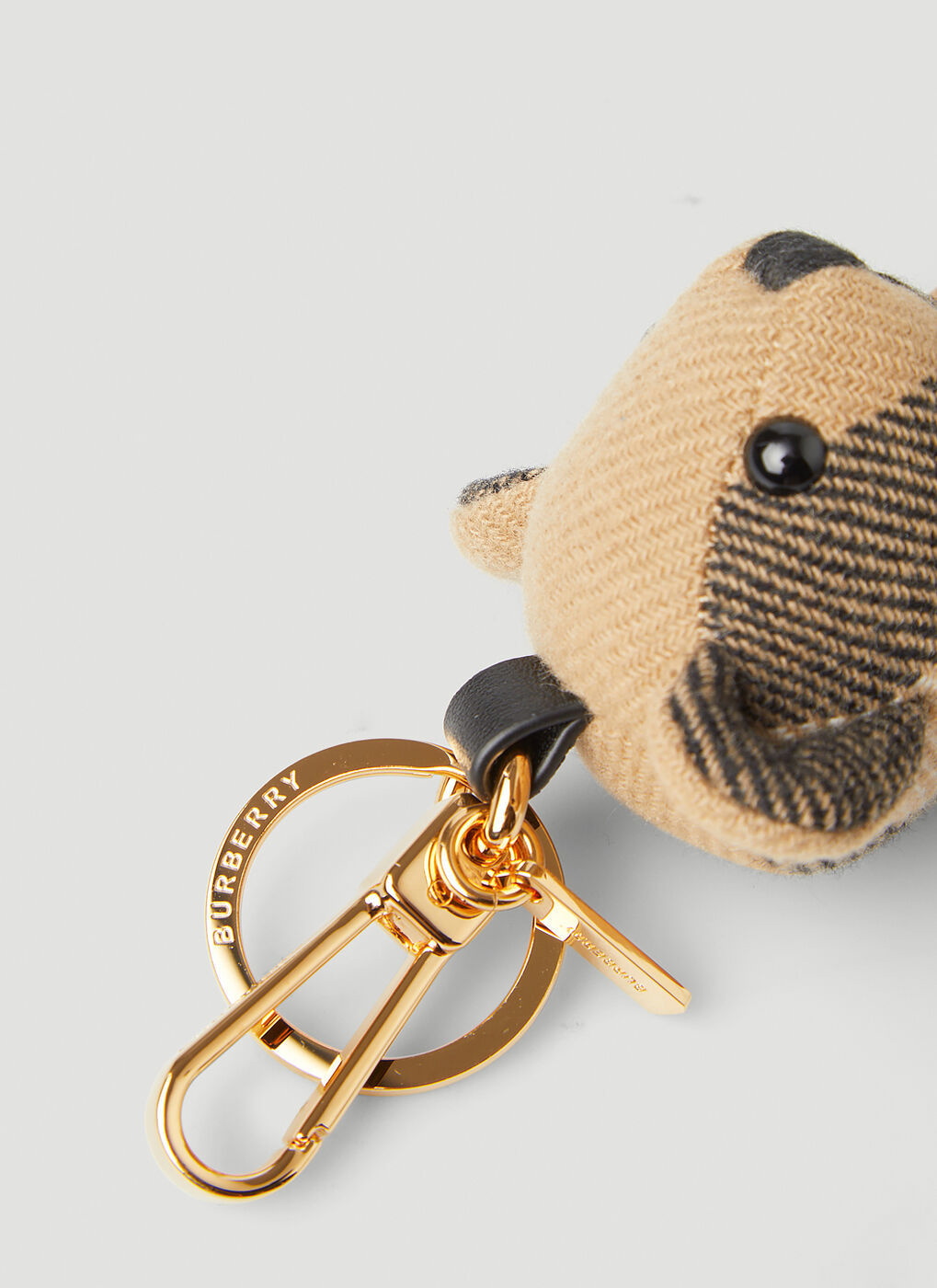 BURBERRY: Thomas Bear keyring with bow tie - Beige