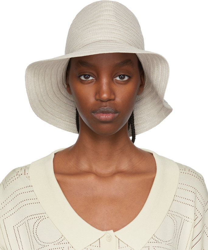 Photo: TOTEME Off-White Raffia Panama Hat