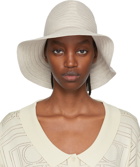 TOTEME Off-White Raffia Panama Hat