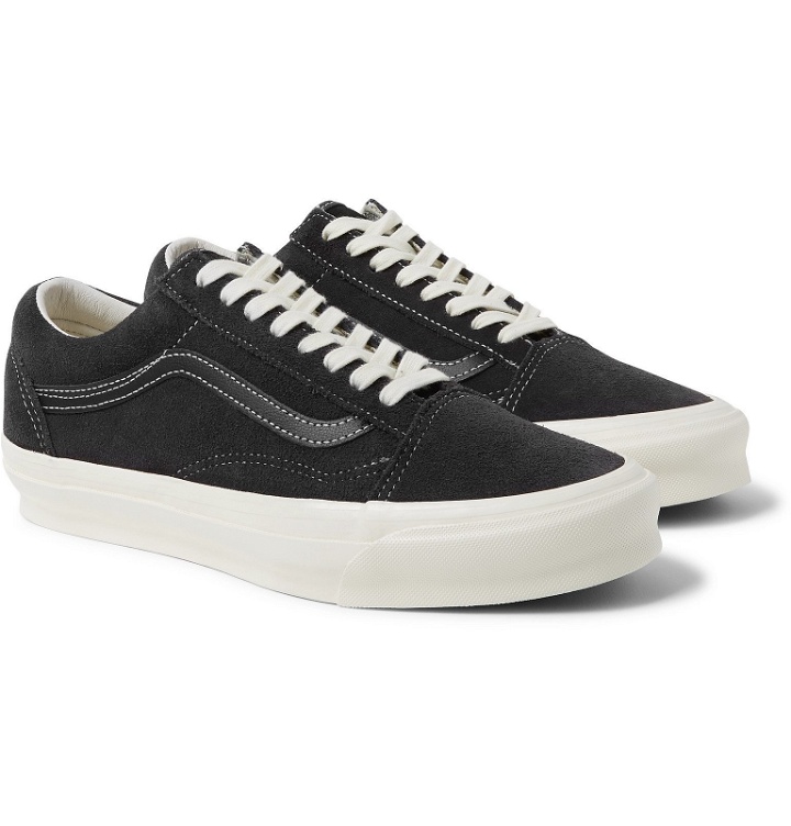 Photo: Vans - OG Old Skool LX Leather-Trimmed Suede Sneakers - Gray