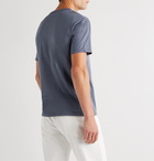 Officine Generale - Garment-Dyed Cotton-Jersey T-Shirt - Blue