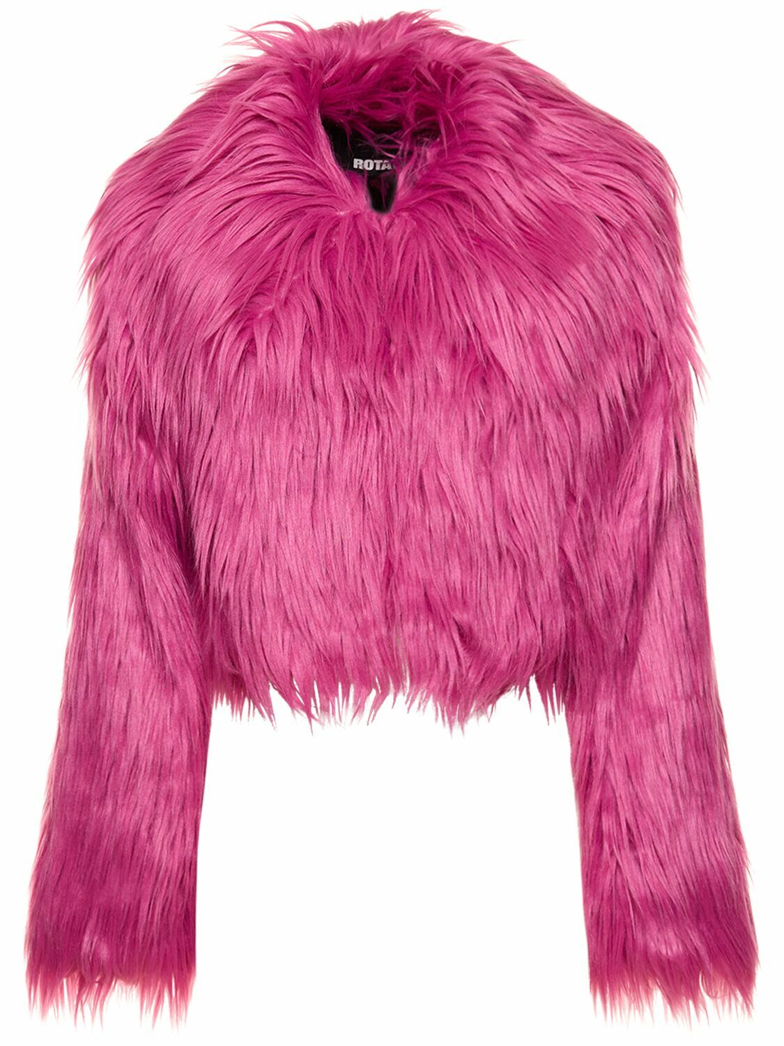 ROTATE - Fluffy Faux Fur Cropped Jacket Rotate ROTATE - Fluffy Faux Fur Cropped Jacket Rotate