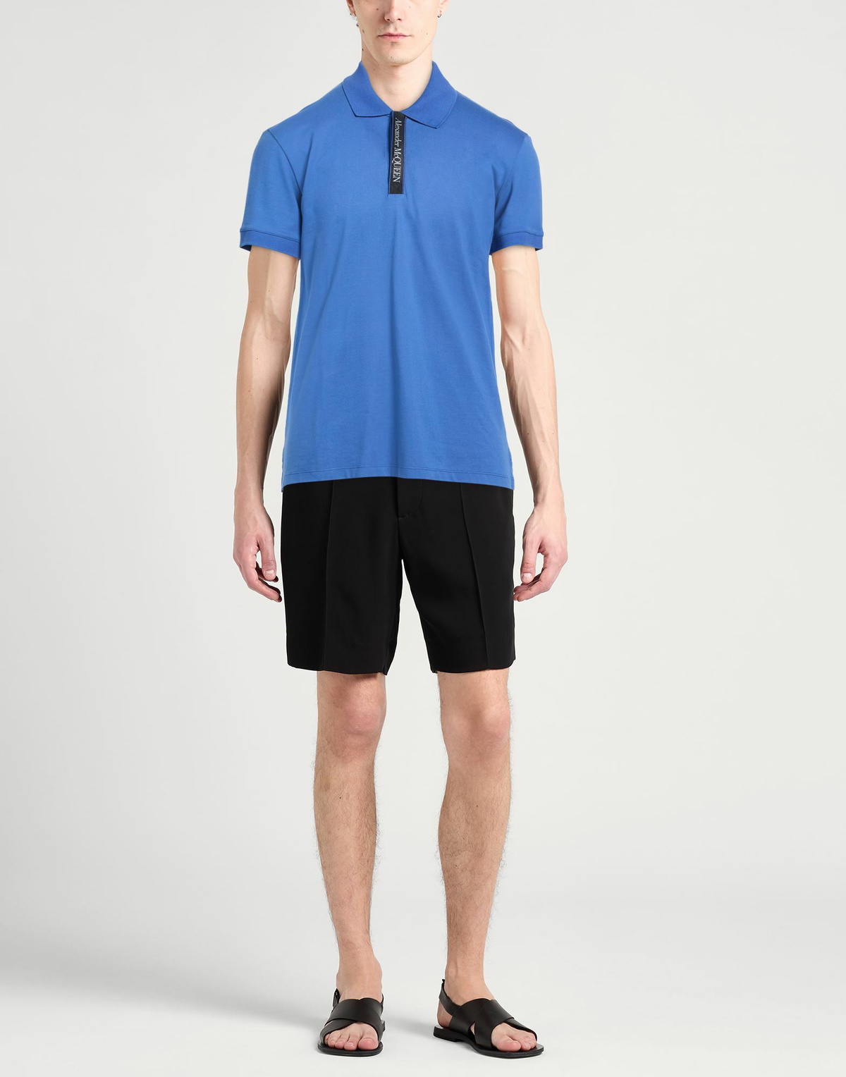 Mcqueen Mens Polo shirt in Blue