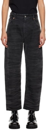 MM6 Maison Margiela Black Distressed Jeans