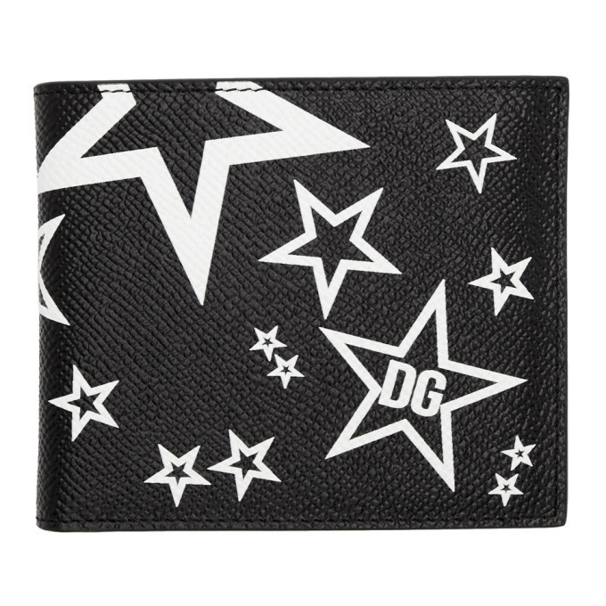 Photo: Dolce and Gabbana Black Millennial Star Bifold Wallet