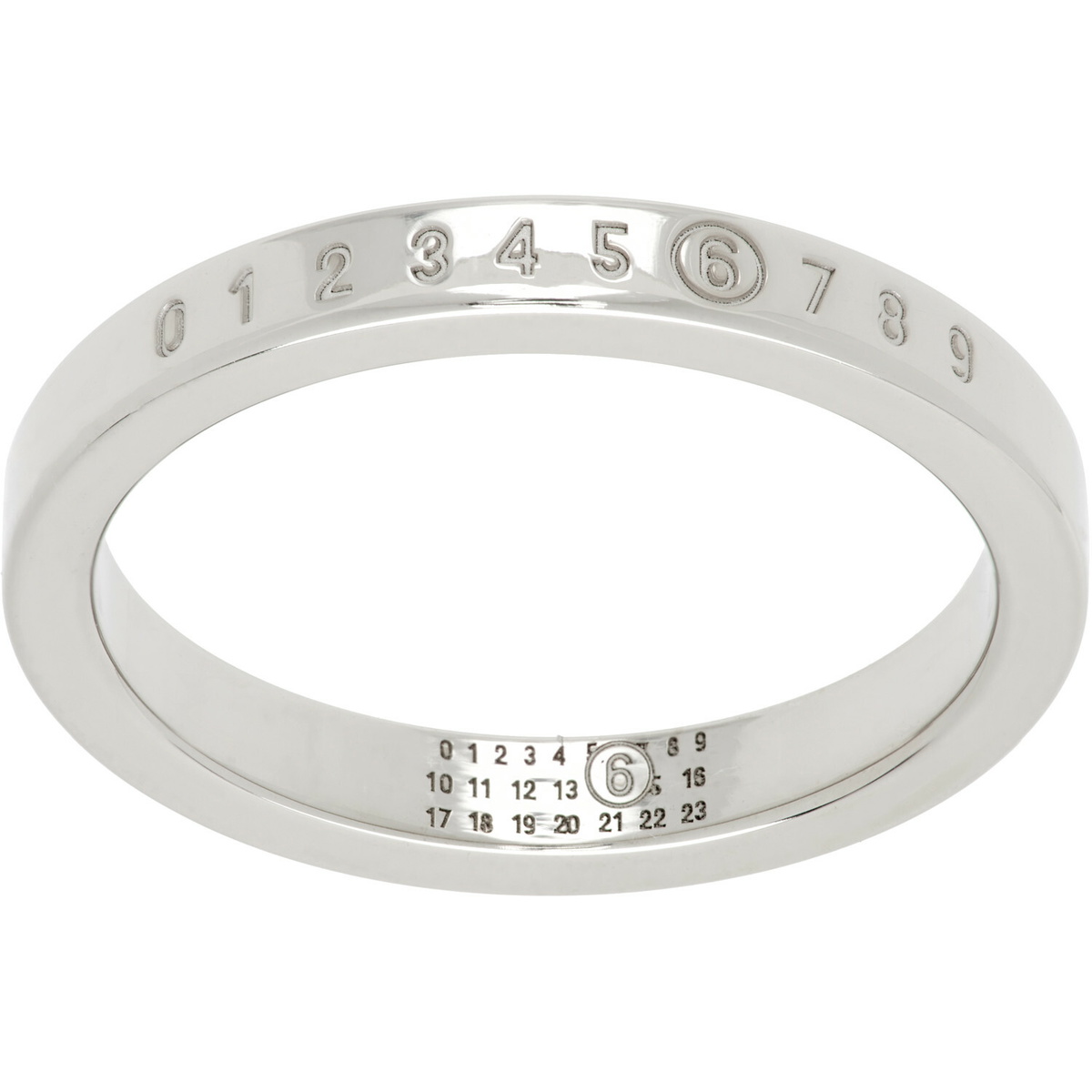MM6 Maison Margiela Numeric Minimal Signature Ring