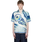 Casablanca Multicolor 'The Art Of The Serve' Short Sleeve Silk Shirt