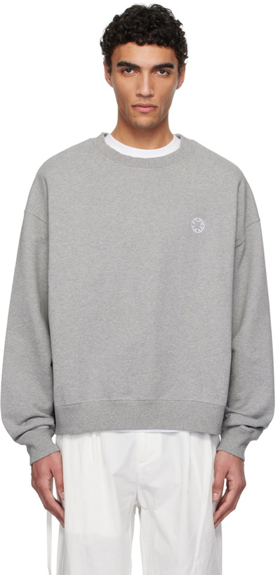 Photo: 1017 ALYX 9SM Gray Boxy Crewneck Sweatshirt